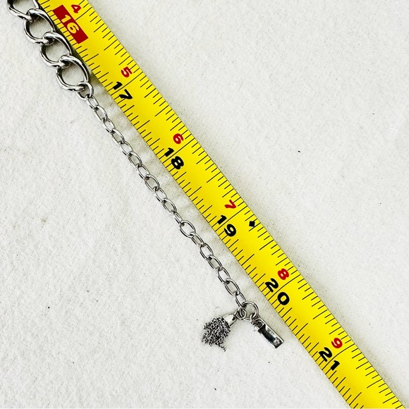 SIMPLY VERA Vera Wang Triple strand Silver tone and Navy Blue beaded necklace - Picture 12 of 12